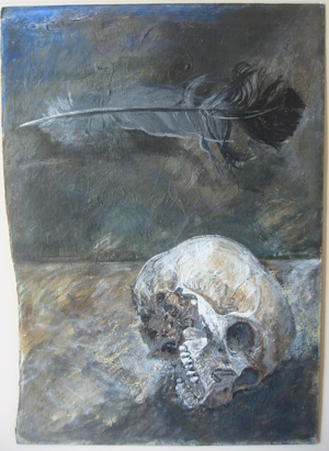 Pictura Metaphysica: Skull and feather